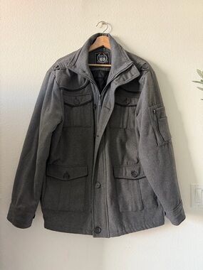 Men's Dark Gray Utility Field Jacket